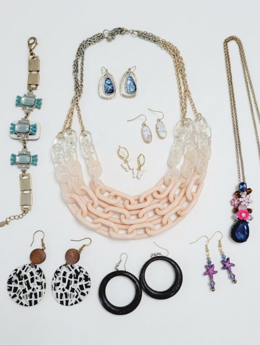 9 pc Colorful Fun Jewelry Bundle